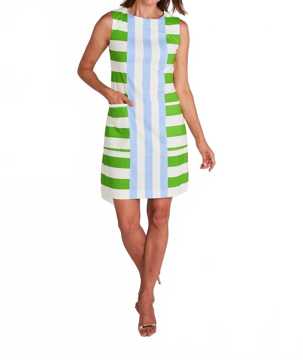 NEW CK BRADLEY lanier shift mini dress in sloane stripe